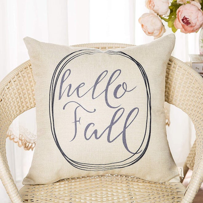 Fahrendom "Hello Fall" Linen Pillow 