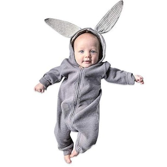 Simplee kids Unisex Baby Boy Girl Romper Cotton Bodysuits Bunny Baby Pajamas Baby Clothes for 0-3 Ye...