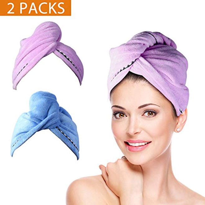Duomishu Hair Towel Wrap (2-Pack)
