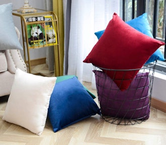 TEMNETU Decorative Velvet Throw Pillow Cover