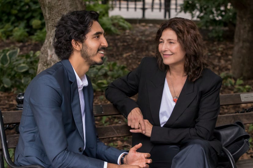 Dev Patel as Joshua and Catherine Keener as Julie in the Modern Love episode "When Cupid Is a Prying...