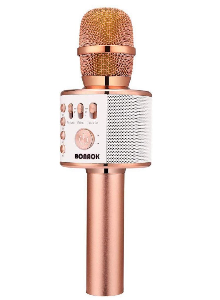 BONAOK Wireless Bluetooth Karaoke Microphone