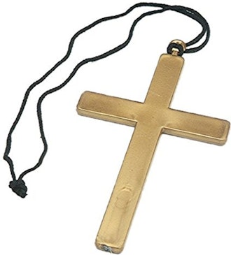 Gold Cross Costume Necklace