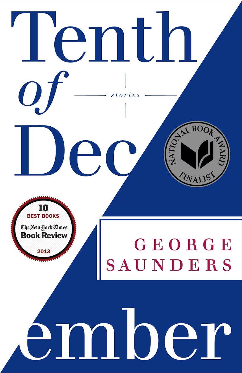 An image of 'Tenth of December' by George Saunders, which contains the short story "Sticks."