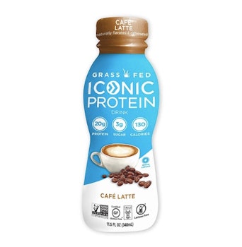 Iconic Grass Fed Protein Drinks, Cafe Latte (12-Pack)