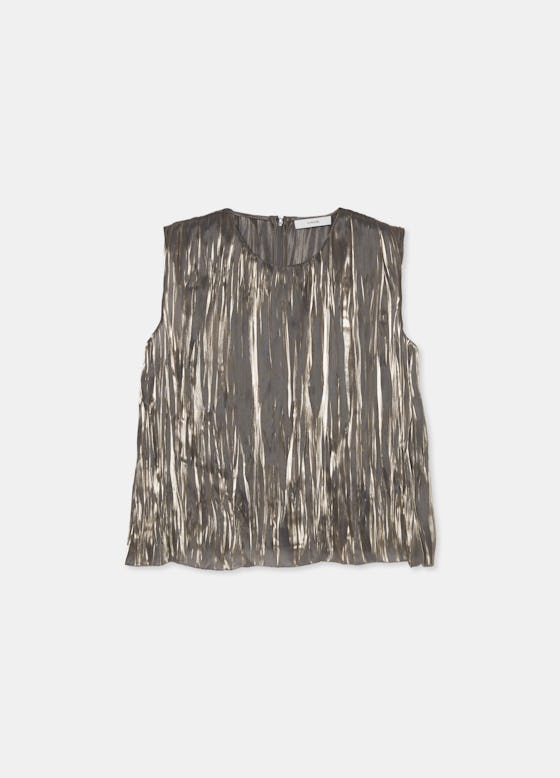 Iridescent Pleated Shell