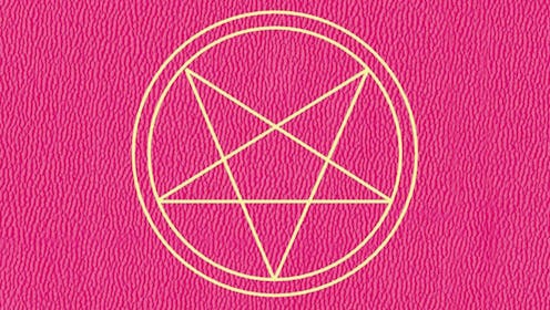 Pictured is the cover of 'The Merciless' by Danielle Vega, which is pink with a gold pentagram. The ...