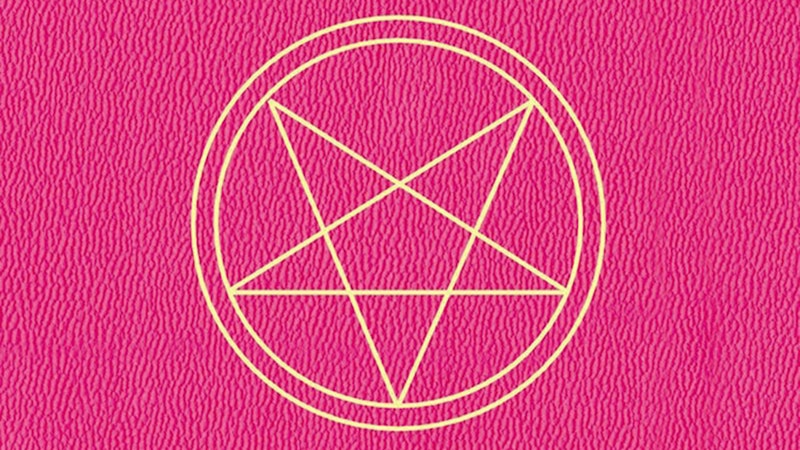 Pictured is the cover of 'The Merciless' by Danielle Vega, which is pink with a gold pentagram. The ...