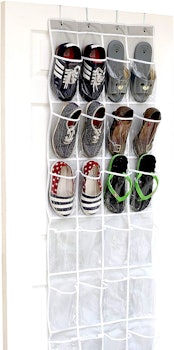 SimpleHouseware Over-The-Door Hanging Shoe Organizer,