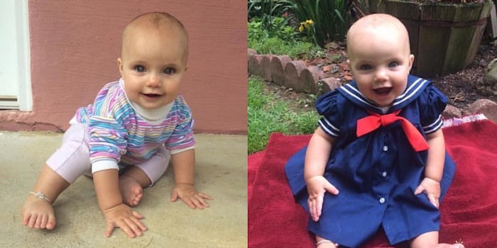 Baby Dressed Like Michelle Tanner from "Full House"