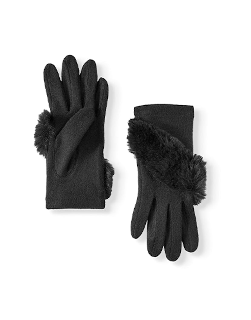 ColorPlay Women's Waterfall Faux Fur Glove