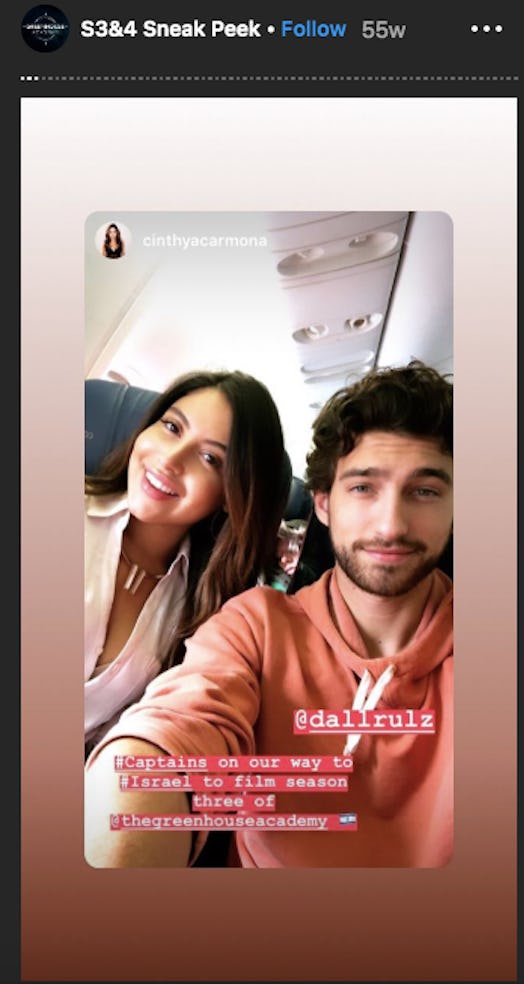 The Greenhouse Academy cast members Cinthya Carmona and Dallas Hart travel to film Season 3.
