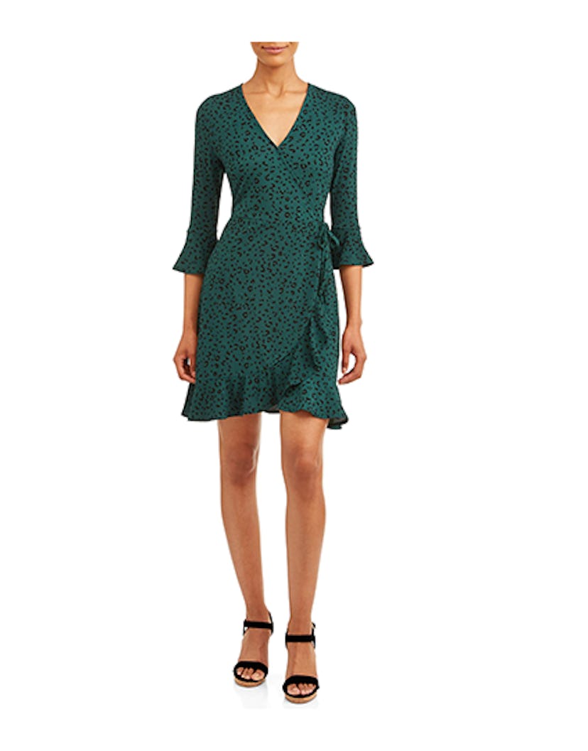 Concepts Women's 3/4 Sleeve Wrap Dress