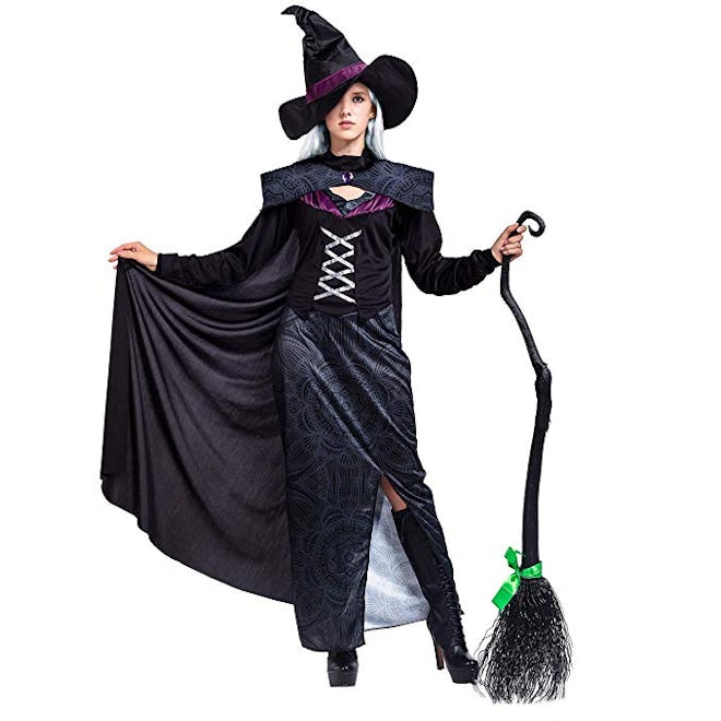 Gothic Wicked Purple Deluxe Set with Cape and Hat