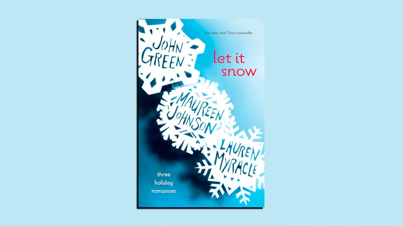 Pictured is the cover of 'Let It Snow: Three Holiday Romances' by John Green, Maureen Johnson, and L...