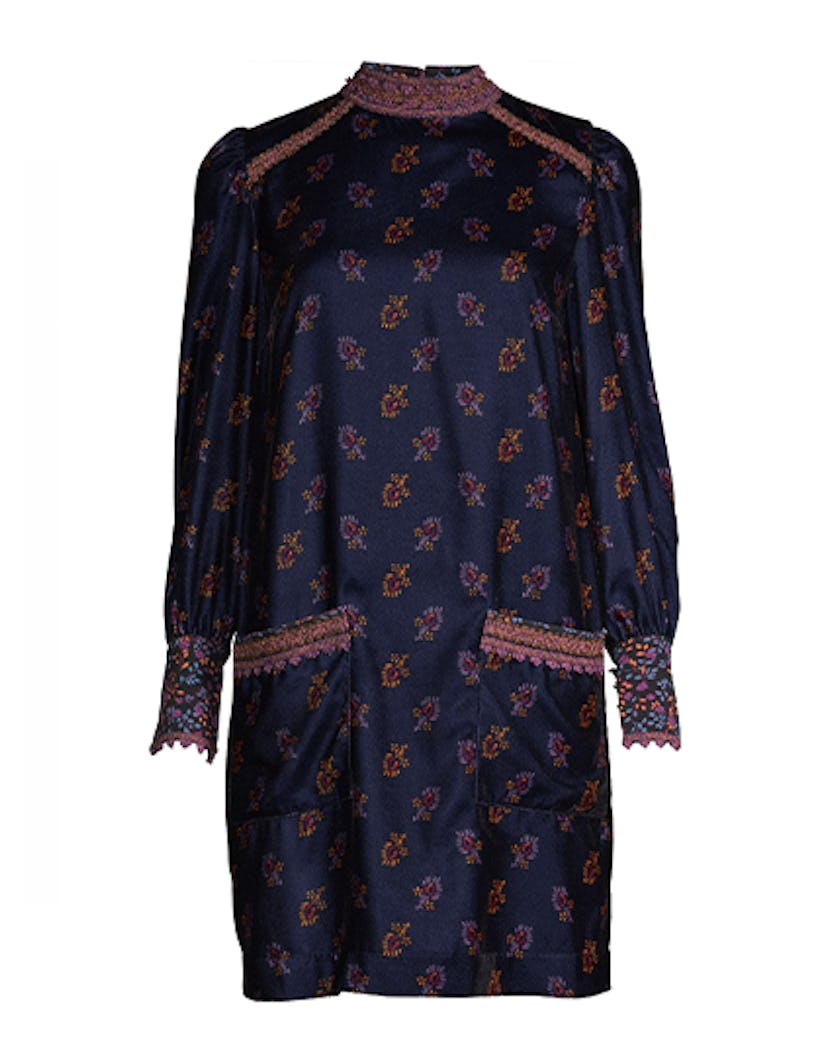 Sui by Anna Sui Women's Folk Velvet Dress