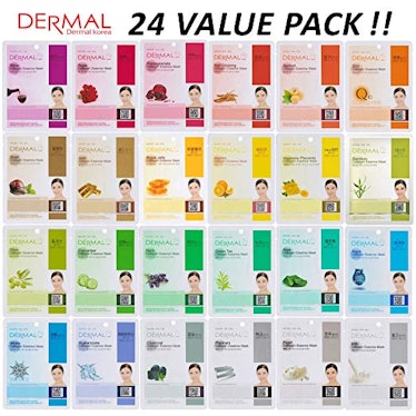 DERMAL Collagen Essence Full Face Mask Sheet (24-Pack)