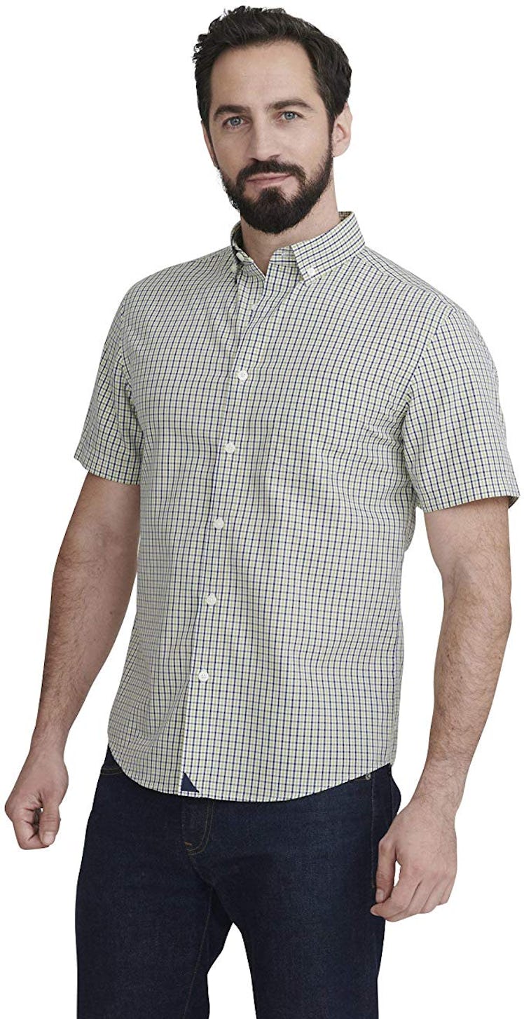 UNTUCKit Amontillado Men's Shirt Short Sleeve Dress Shirt