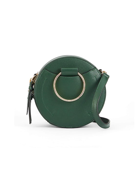 Metallic Sky Ring Circle Crossbody