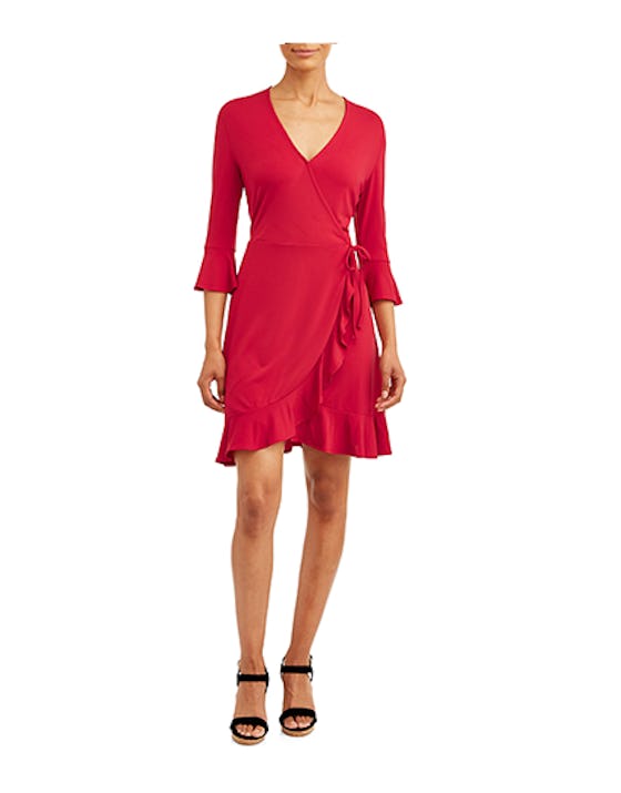 Concepts Women's 3/4 Sleeve Wrap Dress