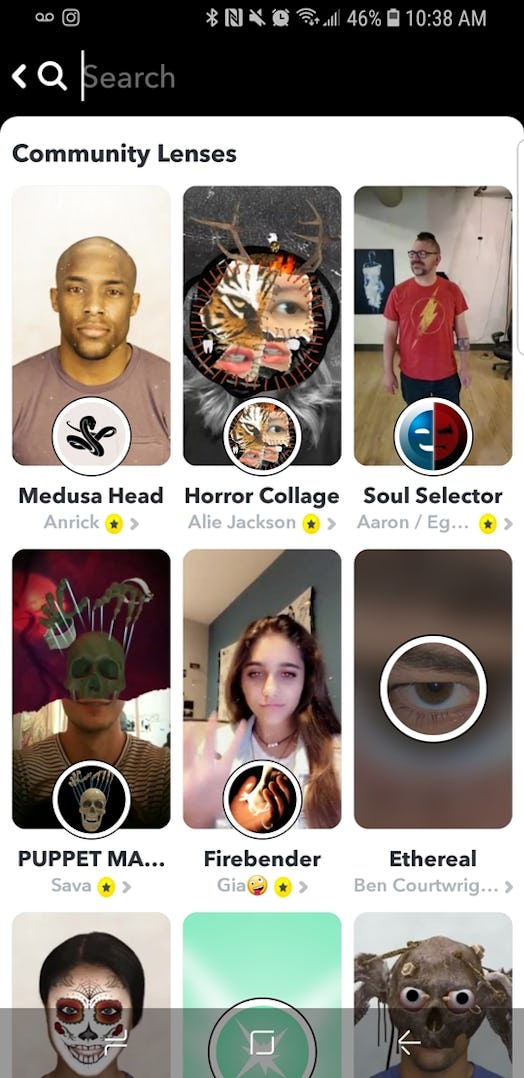 Snapchat's Halloween 2019 Lenses are available in the Lens Explorer.