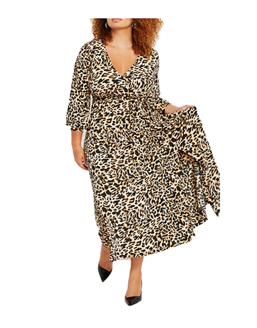 ELOQUII Women's Plus Size Printed Maxi Dress