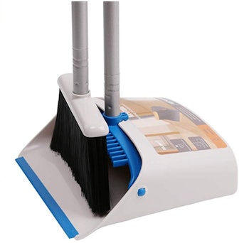 TreeLen Long Handle Broom and Dustpan Set