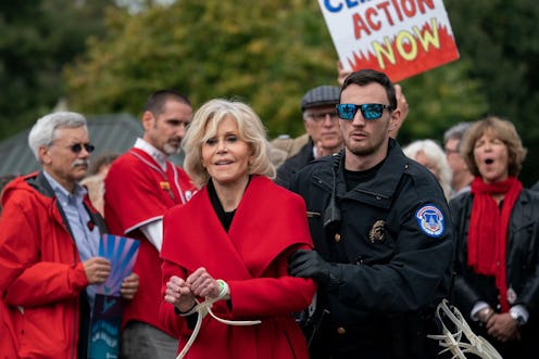 Jane Fonda was arrested on Friday, Oct. 25 at a climate change protest in Washington D.C. 