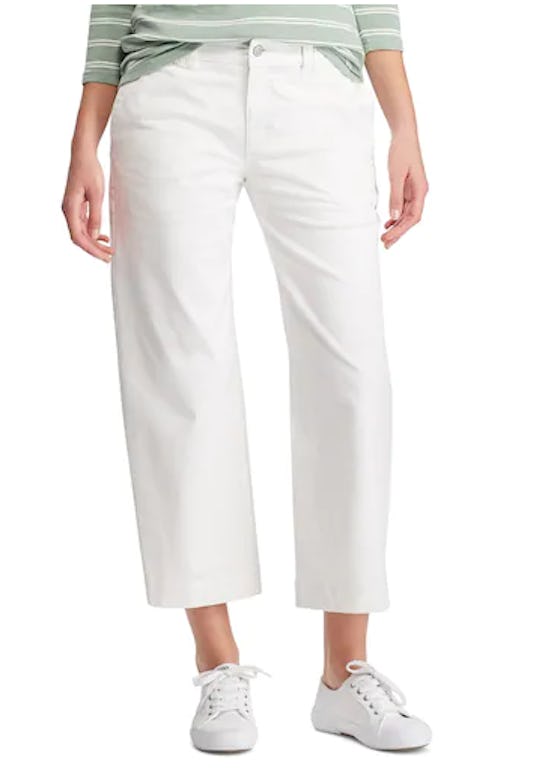 CHAPS Women's Chaps Wide-Leg Crop Jeans