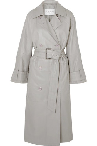 Shelby Leather Trench Coat