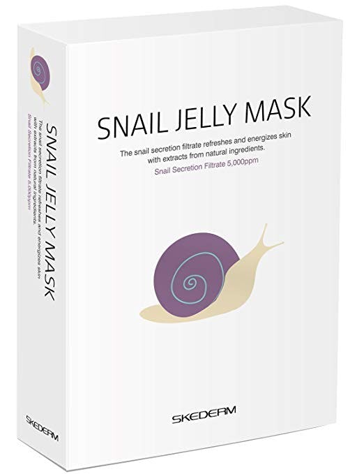 SKEDERM Snail Jelly Face Mask ( Pack of 10)