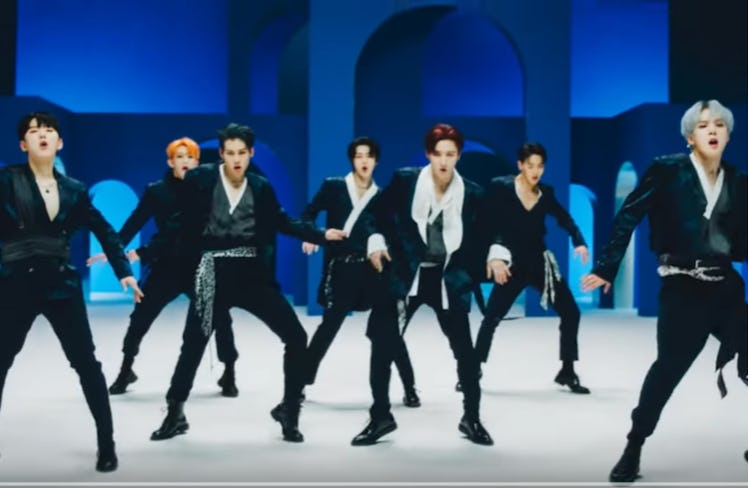 Monsta X's "Follow" lyrics are visualized in the group's "Follow" music video