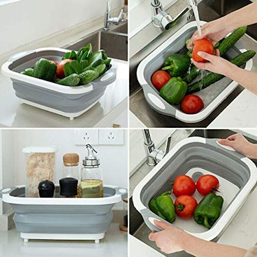 Collapsible Cutting Board with Dish Tub