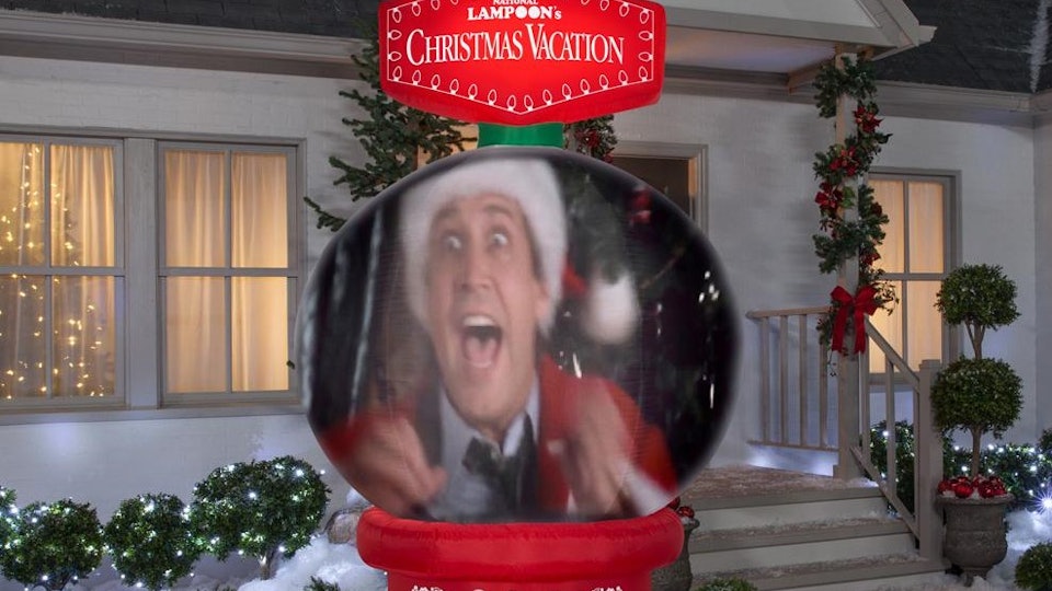 Shop gemmy 6.98-ft x 3.77-ft animatronic lighted minion christmas inflatable at lowes.com This Inflatable 'Christmas Vacation' Snow Globe Plays Scenes From The Movie