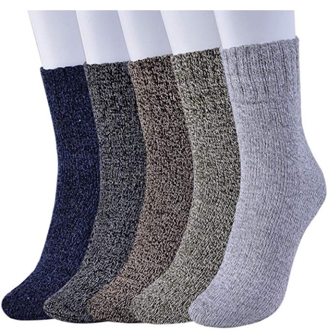 Feethit Womens Wool Socks (5 Pairs)