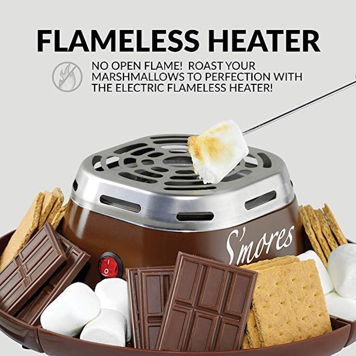 Nostalgia SMM200 Indoor Electric Stainless Steel S'mores Maker