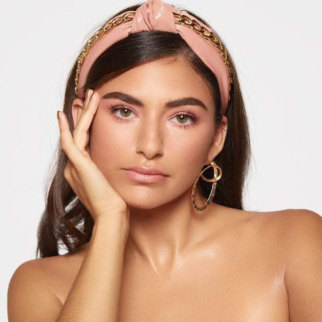 Kitsch x Justine Marjan Patent Knotted Headband with Chain