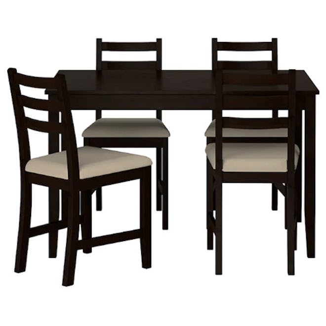 LERHAMN Table And 4 Chairs