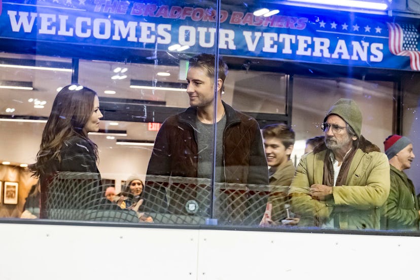 Jennifer Morrison as Cassidy, Justin Hartley as Kevin, and Griffin Dunne as Nicky on 'This Is Us'