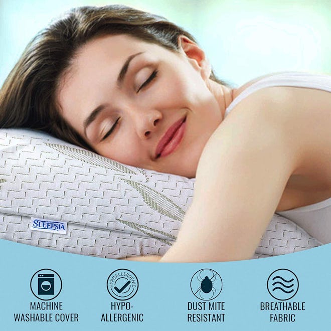 Sleepsia Bamboo Memory Foam Pillow 