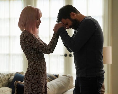 Gary holding Maggie's hands and looking upset on A Million Little Things