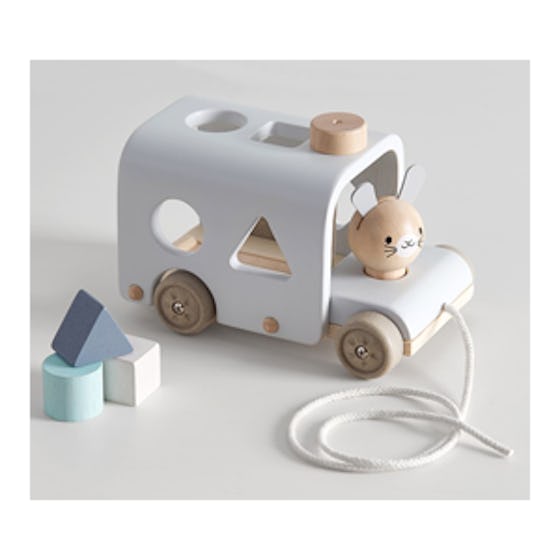 PlanToys X Pottery Barn Kids Bunny Sorting Bus (1+)