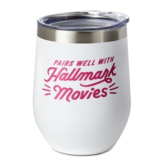 Pairs Well With Hallmark Movies Stainless Steel Tumbler
