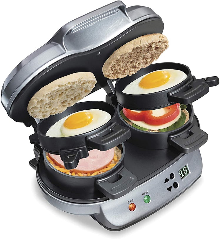 Hamilton Beach Dual Breakfast Sandwich Maker with Timer