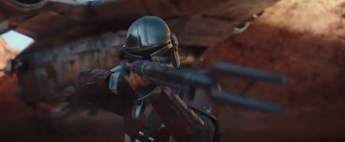 Disney+ debuts a new 'The Mandalorian' Trailer with the bounty hunter's first line of dialogue.