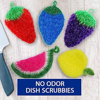 Dish Scrubbie Fruit Shaped Sponge (3 Pack)