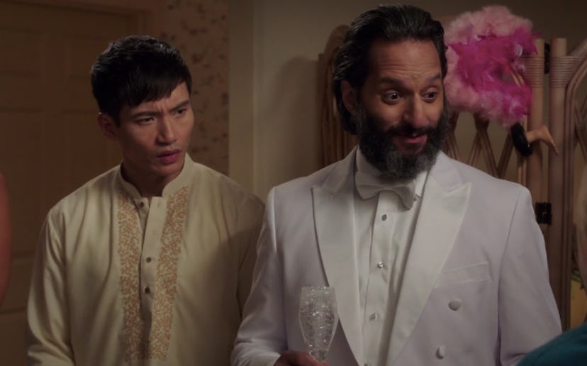 Manny Jacinto and Jason Mantzoukas in 'The Good Place'
