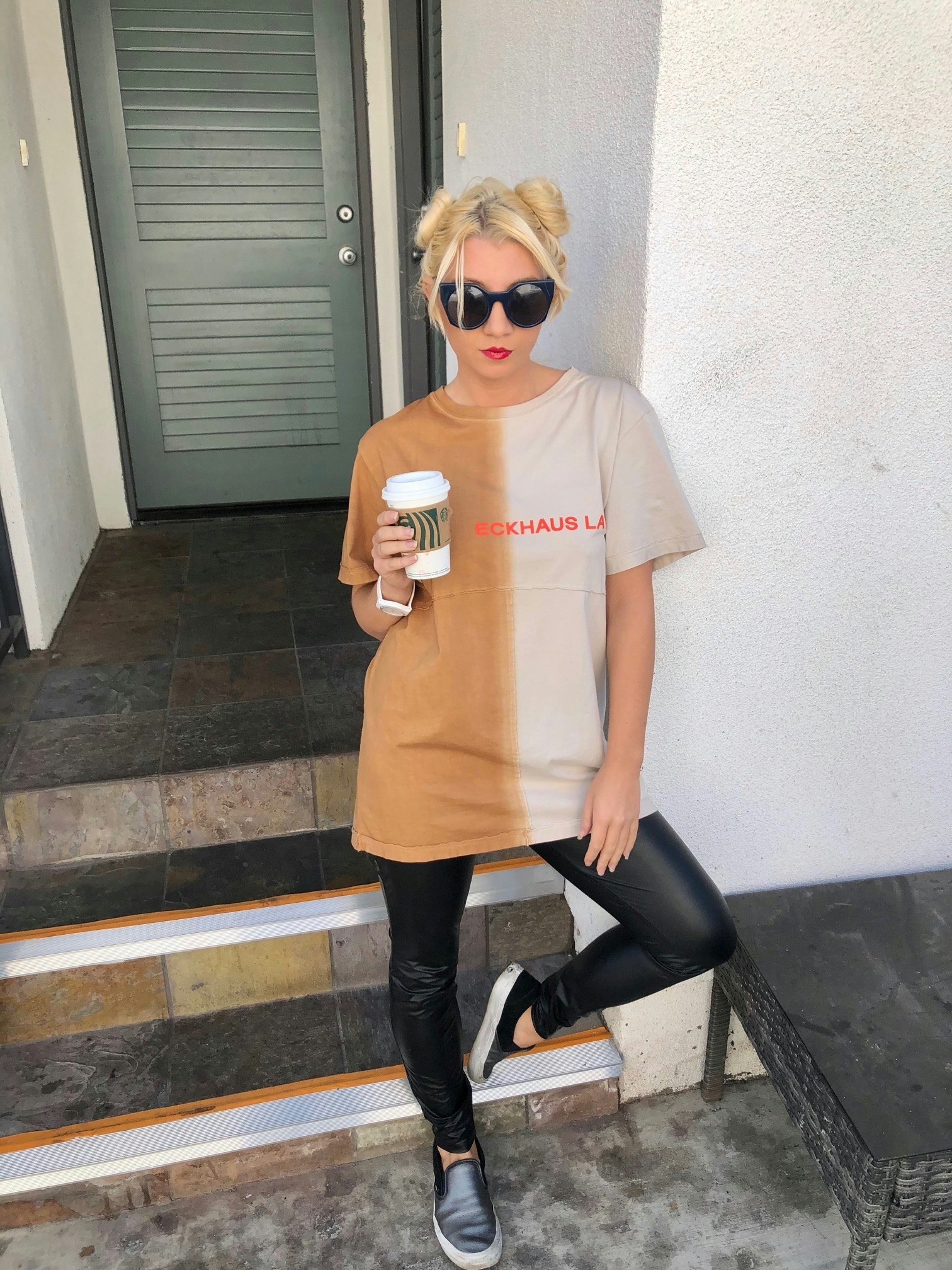 Kylie Jenner Goes Grunge with Stormi Webster in Torn Leather Pants   Footwear News