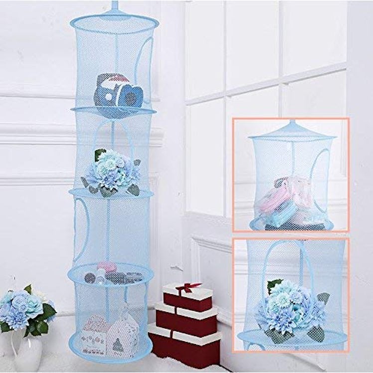 Pomeat Hanging Mesh Space Saver Bags Organizer