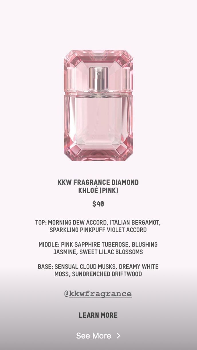 kourtney kardashian diamond perfume